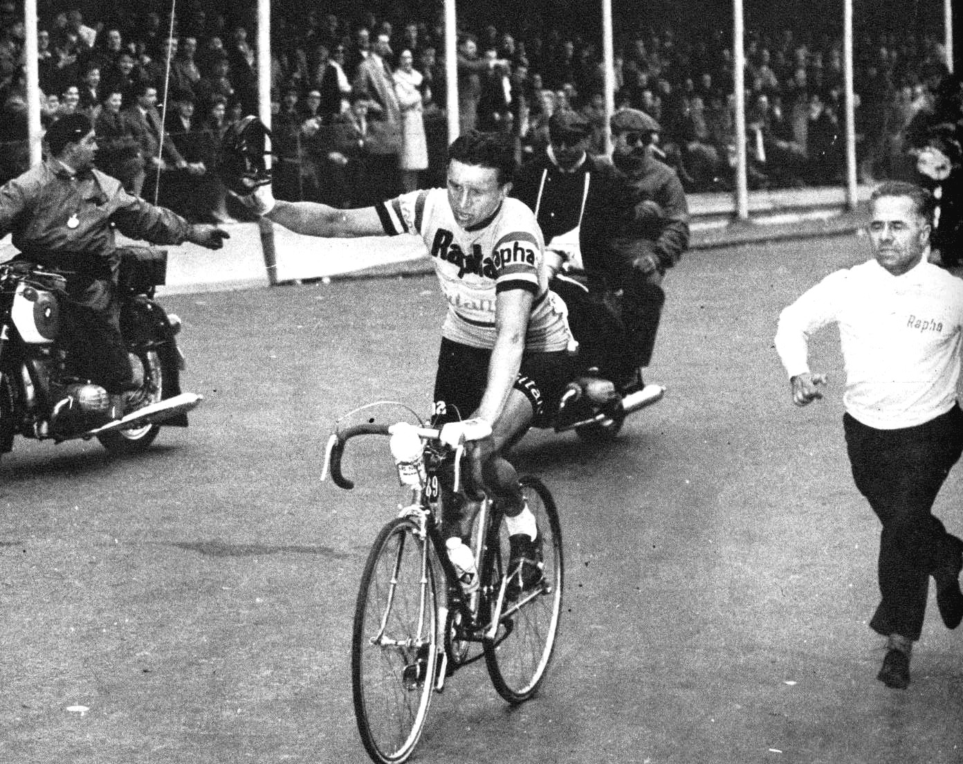 Tour D'Italie 1960 – Anquetil En Tête – Photo Cyclisme Vintage – Sport 60s